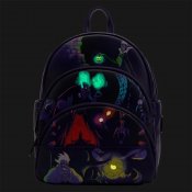 Disney Villians Triple Pocket Glow In The Dark Loungefly Mini Backpack