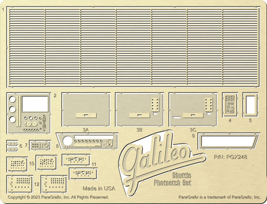 Star Trek Galileo Shuttlecraft Interior 1/32 Photoetch Set For Polar Lights Galileo - Click Image to Close