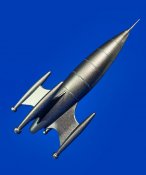 Flash Gordon 1954 SkyFlash Rocket 1/288 Scale Model Kit