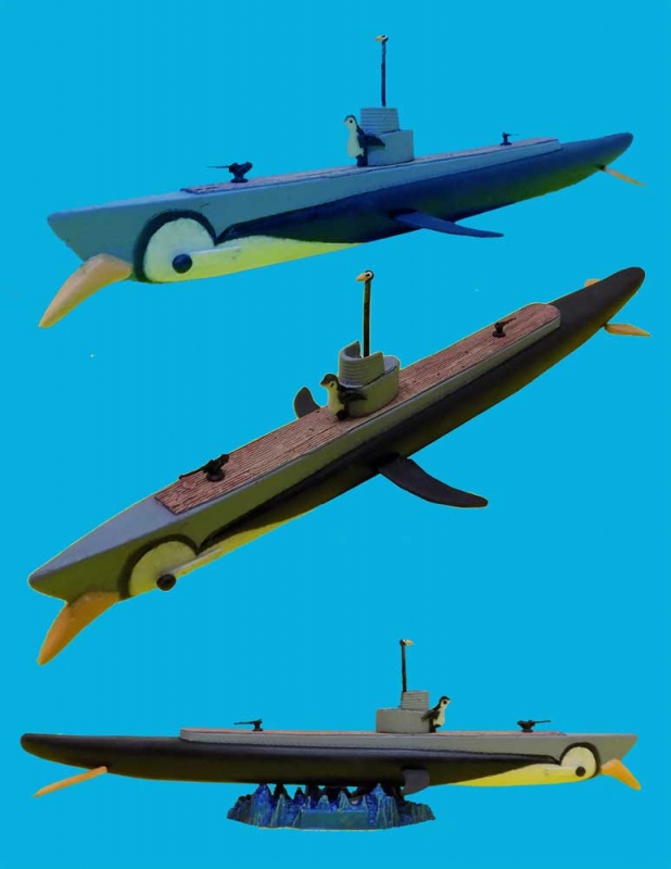 Villain Submarine 11" Resin Model Kit - Click Image to Close