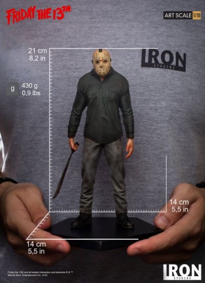 IRON STUDIOS 1/10 Friday the 13th Jason Deluxe Edition Action Figure IN  STOCK