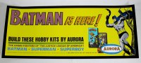 Batman Is Here! Aurora Hobby Shop Sign 24" X 10" Poster Reproduction