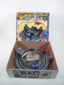 Superman Schylling Superman Leaps and Superman Express Litho Tin Wind-up Toy Set