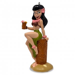 Bettie Page Tiki Time Bettie Masterpiece Ornament