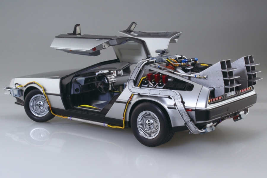 Back To The Future Part I Time Machine 1/24 Plastic Model Kit Aoshima - Click Image to Close