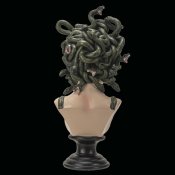 Medusa 15 Inch Statue Bust with LED Light Eyes