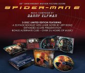 Spider-Man 2 2004 20th Anniversary Soundtrack CD 3-Disc Set Danny Elfman