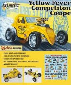 Keeler's Kustoms Yellow Fever Dragster 1/25 Scale Model Kit by Atlantis