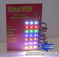 Easy LED Lights 12 Inches (30cm) 18 Lights in WARM WHITE