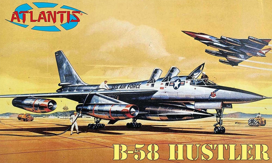 Convair B-58 Hustler Jet 1/93 Scale Model Kit by Atlantis - Click Image to Close