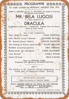 Bela Lugosi as Dracula In London 1951 10" x 14" Metal Sign