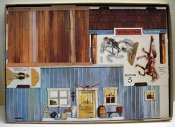 C & B Western Town Miniature Motion Picture Playset Complete