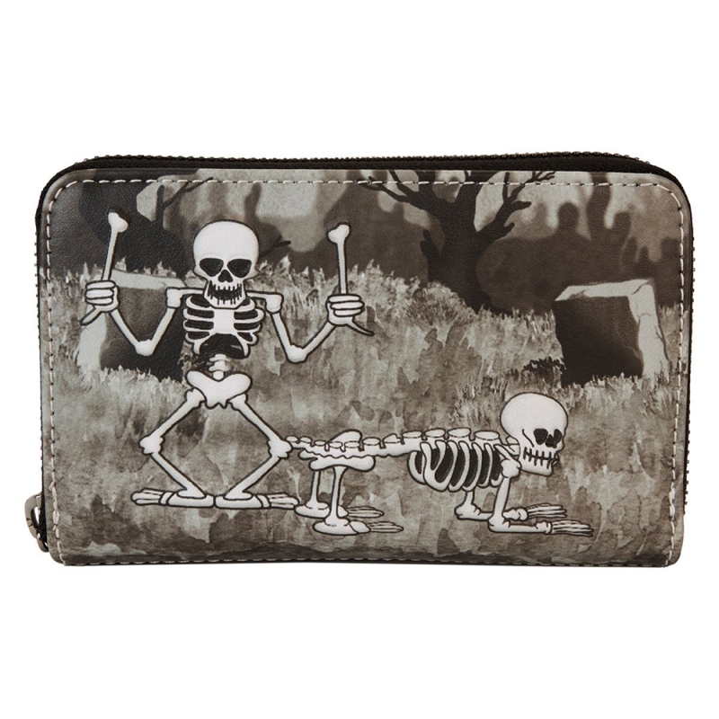 Skeleton Dance 95th Anniversary Zip-Around Wallet Disney - Click Image to Close