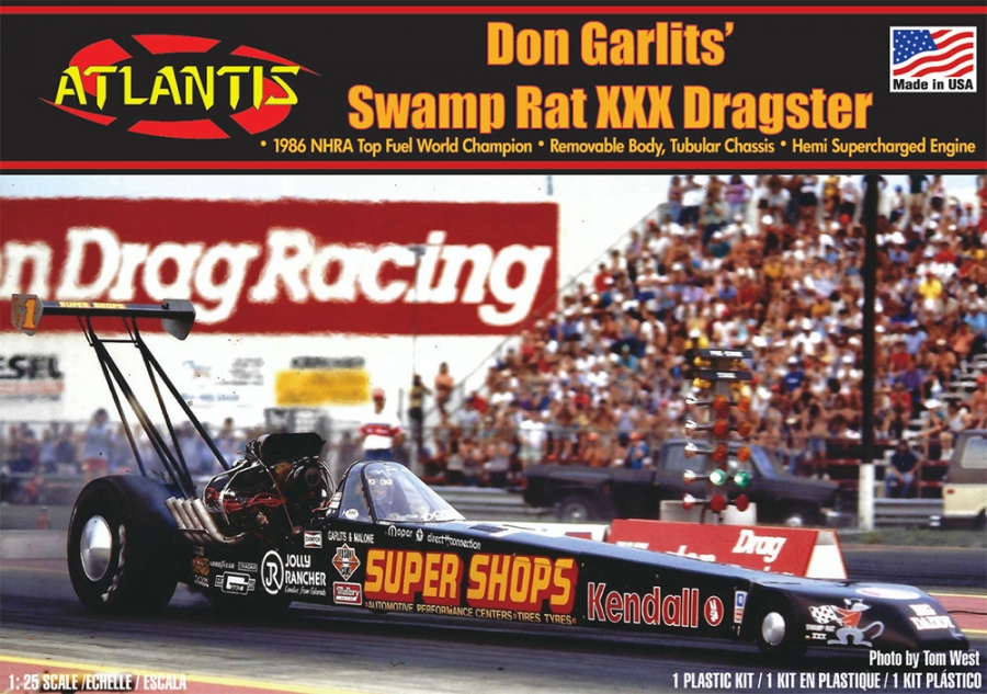 Don Garlits XXX Swamp Rat Rear Engine Dragster 1/25 Scale Model Kit - Click Image to Close