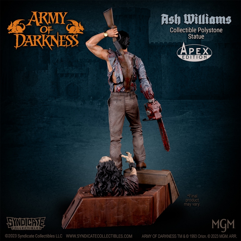 Army of Darkness Ash Williams 1/4 Scale Collectible Polystone Statue APEX EDITION (27.5 Inches Tall) - Click Image to Close