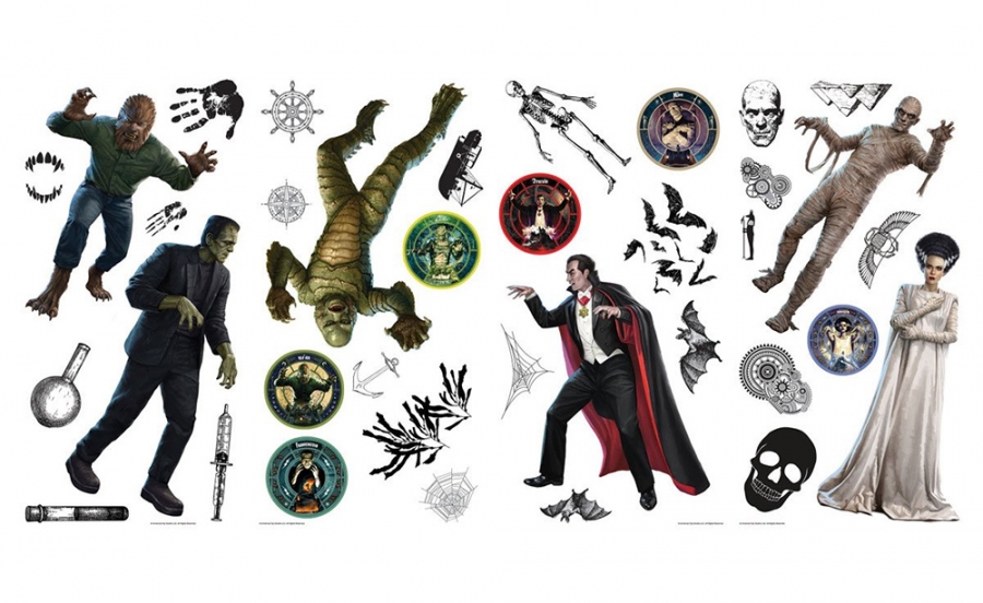 Universal Monsters Peel and Stick Wall Decals - Click Image to Close