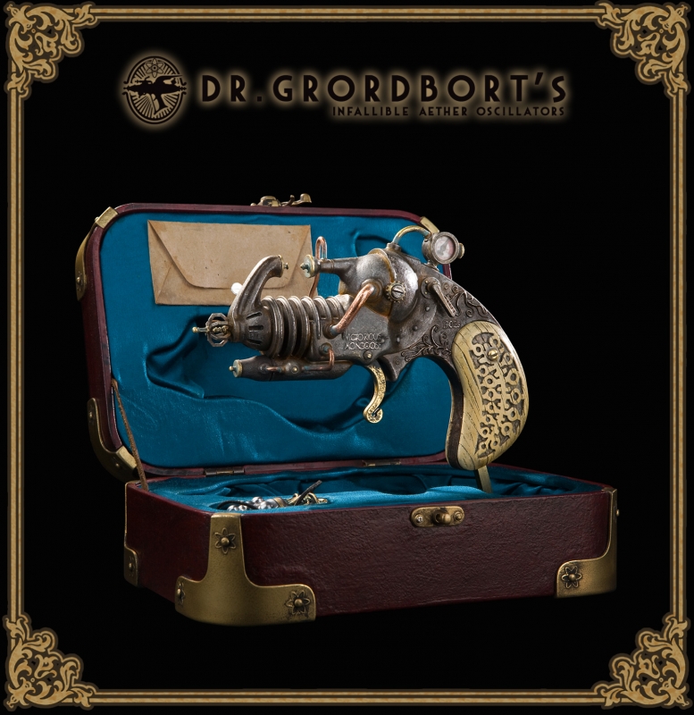 Dr. Grordbort's Victorious Mongoose 1902A Concealable Ray Pistol By Weta - Click Image to Close