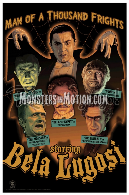 Bela Lugosi Man of a Thousand Frights Art Print - Click Image to Close