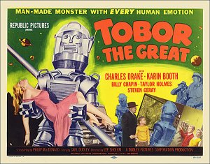 Tobor the Great 1954 Style "A" Half Sheet Poster Reproduction