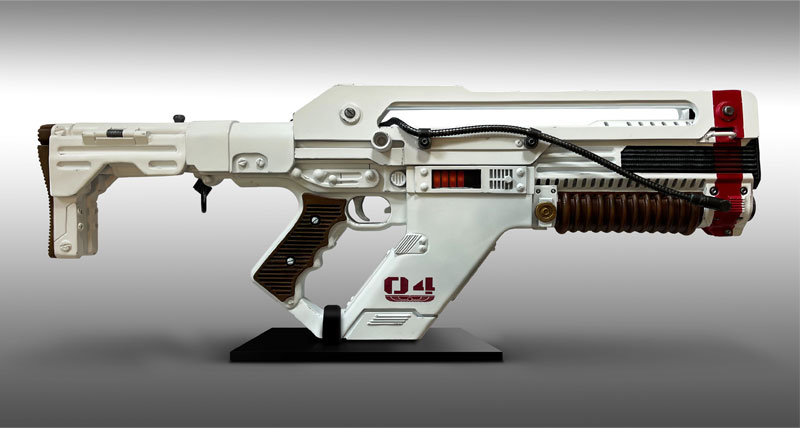 Alien Romulus Life Size Pulse Rifle Prop Replica - Click Image to Close