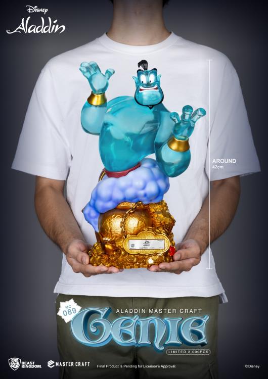 Aladdin Disney 17" Genie MC-089 Master Craft Statue By Beast Kingdom - Click Image to Close