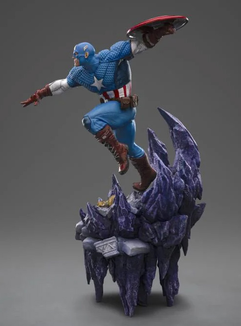 Captain America Deluxe 1/10 Art Scale Statue Infinity Gauntlet - Click Image to Close