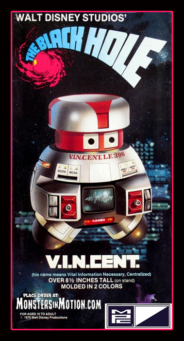 Black Hole 1979 V.I.N.Cent 1/9 Scale Model Kit by MPC Re-Issue Vincent Robot - Click Image to Close