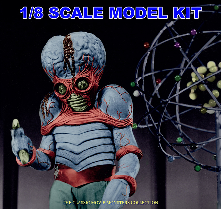 This Island Earth 1955 Metaluna Mutant 1/8 Scale Model Kit by X-Plus - Click Image to Close