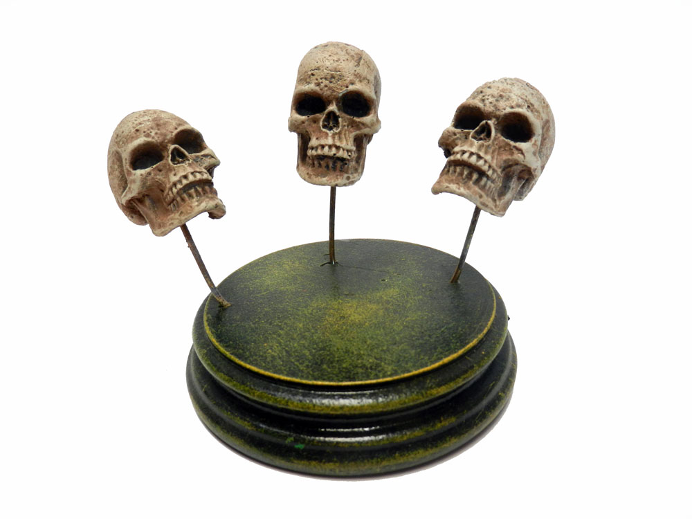 Human Skull Resin Model Set Of 3 For Customizing Kits