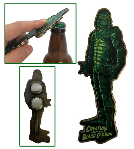 Creature from the Black Lagoon Magnet Bottle Opener - Click Image to Close