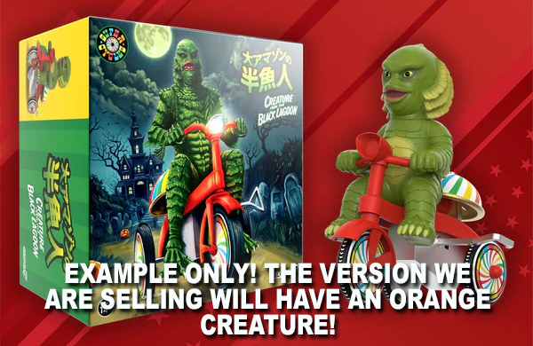 Creature from the Black Lagoon Super Cycle Tricycle Toy (Orange Version) Universal Monsters - Click Image to Close