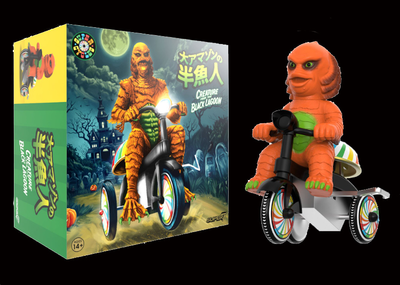 Creature from the Black Lagoon Super Cycle Tricycle Toy (Orange Version) Universal Monsters - Click Image to Close