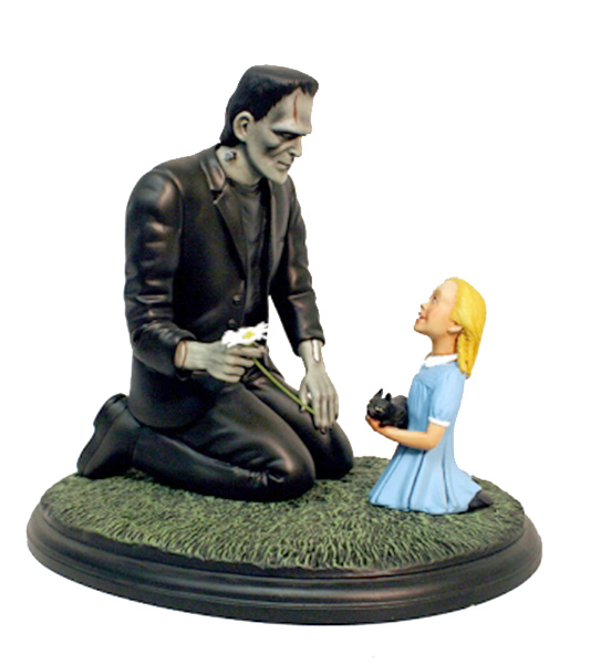 Frankenstein With Child 1/6 Scale Model Kit with Base By Pat Delaney - Click Image to Close