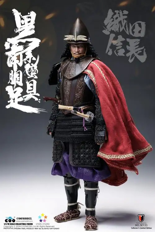 Black Euro-Style Samurai Armor Oda Nobunaga 1/6 Scale Figure (LIMITED COPPER EDITION) - Click Image to Close