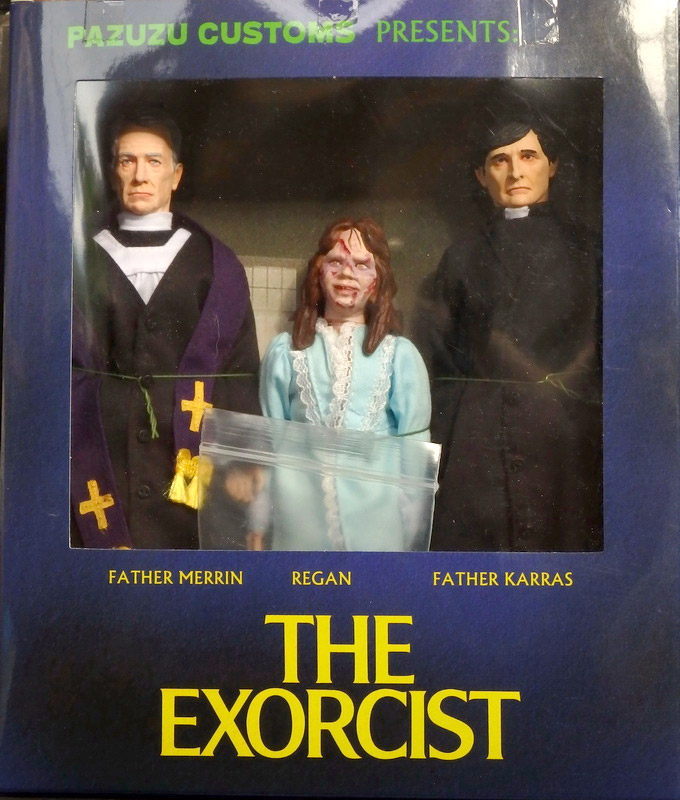 Exorcist 8 Inch Retro Style Clothed Figure Set of 3 Figures - Click Image to Close