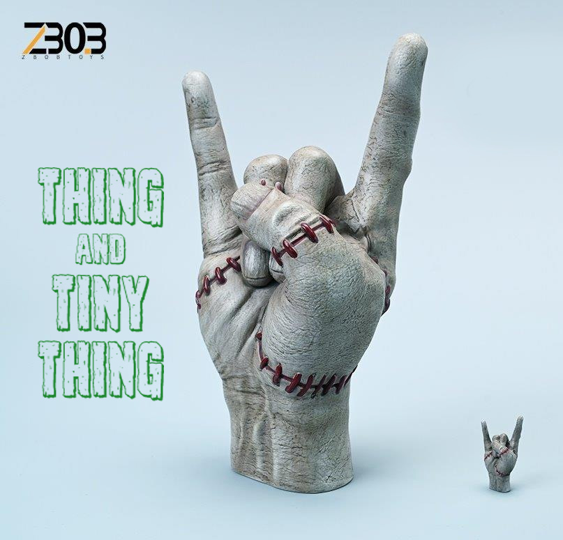 Wednesday Thing and Tiny Thing Life Size Prop Replica - Click Image to Close