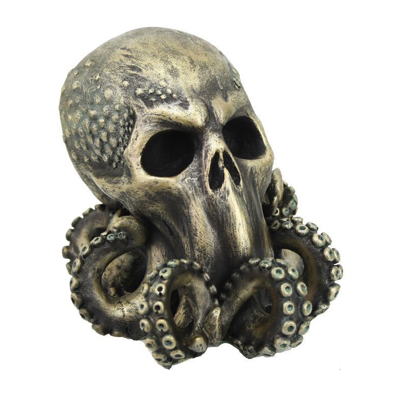 Cthulhu Skull Cold Cast Resin Statue H.P. Lovecraft - Click Image to Close