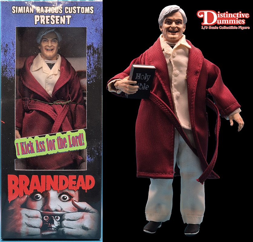 Brain Dead / Dead Alive Father McGruder 8" Retro Style Figure - Click Image to Close