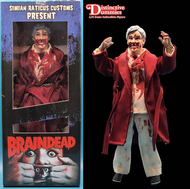 Brain Dead / Dead Alive Zombie Father McGruder 8" Retro Style Figure - Click Image to Close