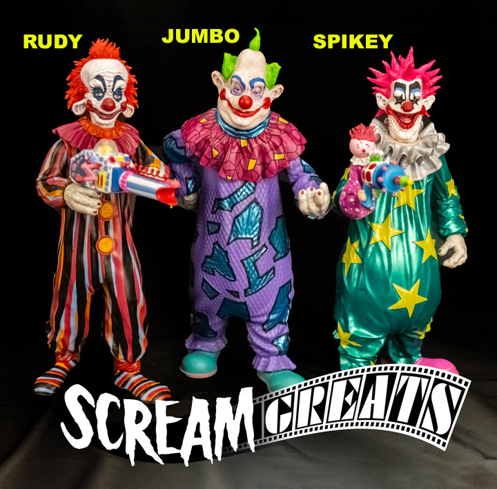 Killer Klowns From Outer Space Rudy 8-inch Scream Greats Figure - Click Image to Close