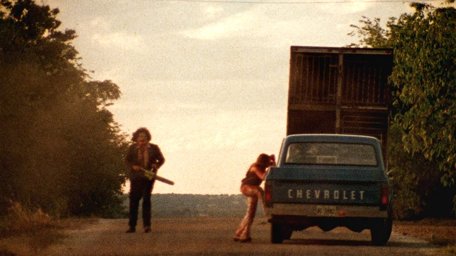 Texas Chainsaw Massacre 1971 Chevrolet C10 Diecast and Leatherface - Click Image to Close