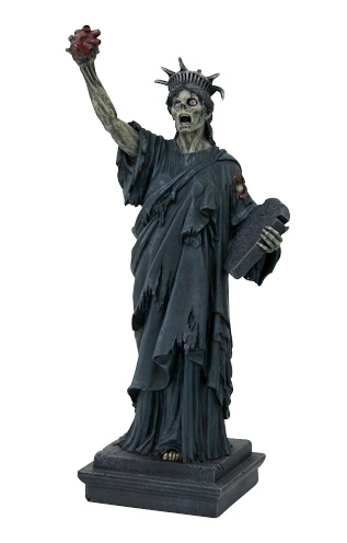 Zombie Statue of Liberty 11 Inch Figure - Click Image to Close