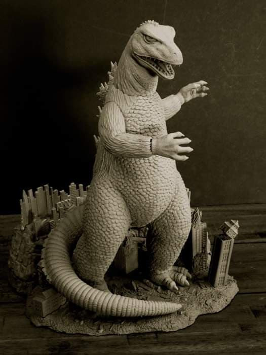 Aurora Bama Box Art Tribute Godzilla Model Kit - Click Image to Close