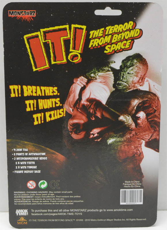 IT! The Terror From Beyond Space Alien Green 3.75" Scale Retro Action Figure by Monstarz - Click Image to Close