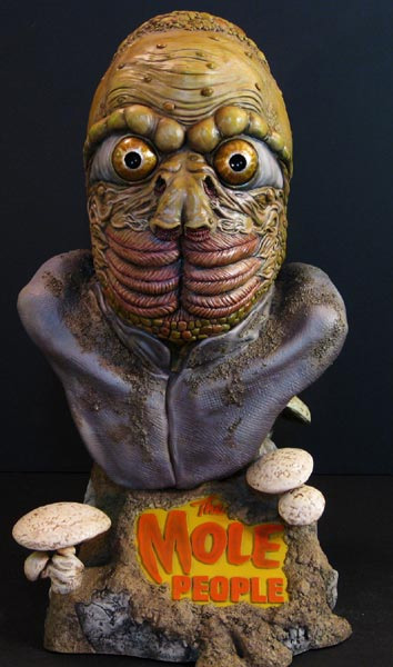 Mole People Mole Man 18 Inch 1/2 Scale Big Head Bust Model Kit - Click Image to Close