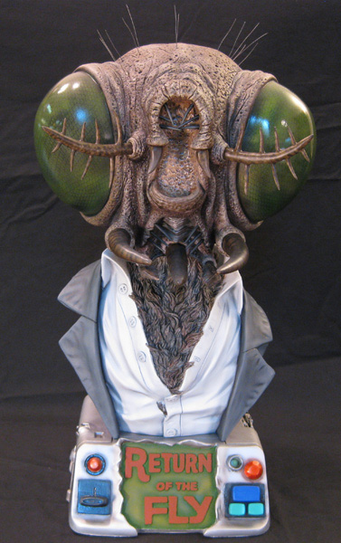 Return Of The Fly 18 Inch 1/2 Scale Big Head Bust Model Kit - Click Image to Close