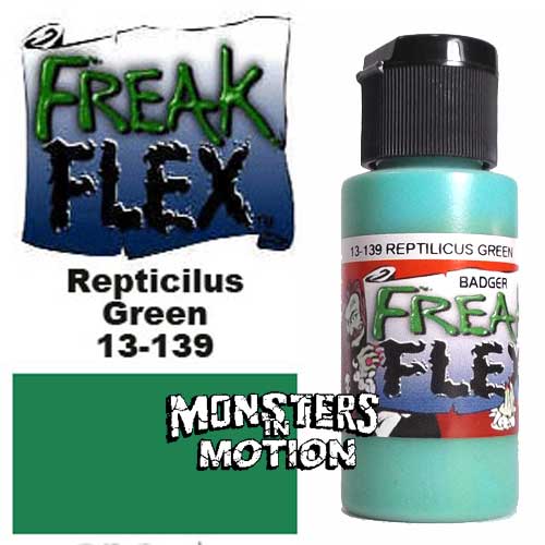 Freak Flex Reptilicus Green Paint 1 Ounce Flip Top Bottle - Click Image to Close