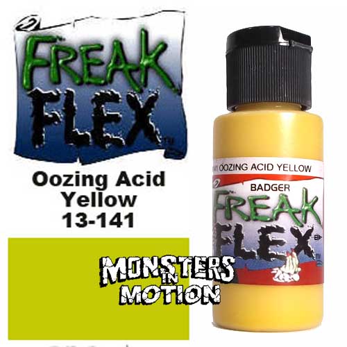 Freak Flex Oozing Acid Yellow Paint 1 Ounce Flip Top Bottle - Click Image to Close