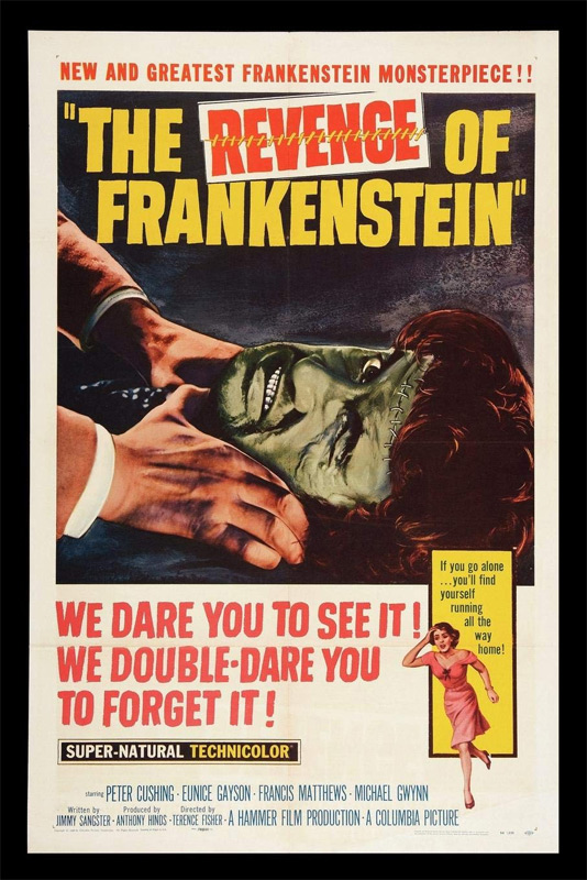Frankenstein The Revenge of Frankenstein Paperback Book - Click Image to Close