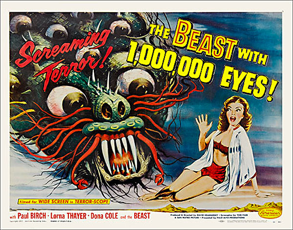 Beast with 1,000,000 Eyes 1955 Half Sheet Poster Reproduction - Click Image to Close